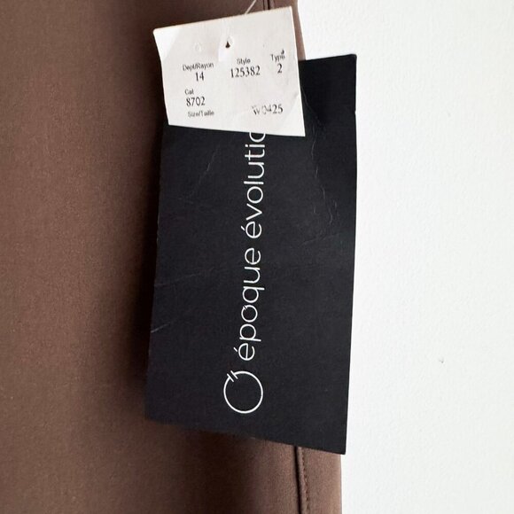 Epoque Evolution Jet Set flare Side Slit Pants Brown 10 - Picture 8 of 13